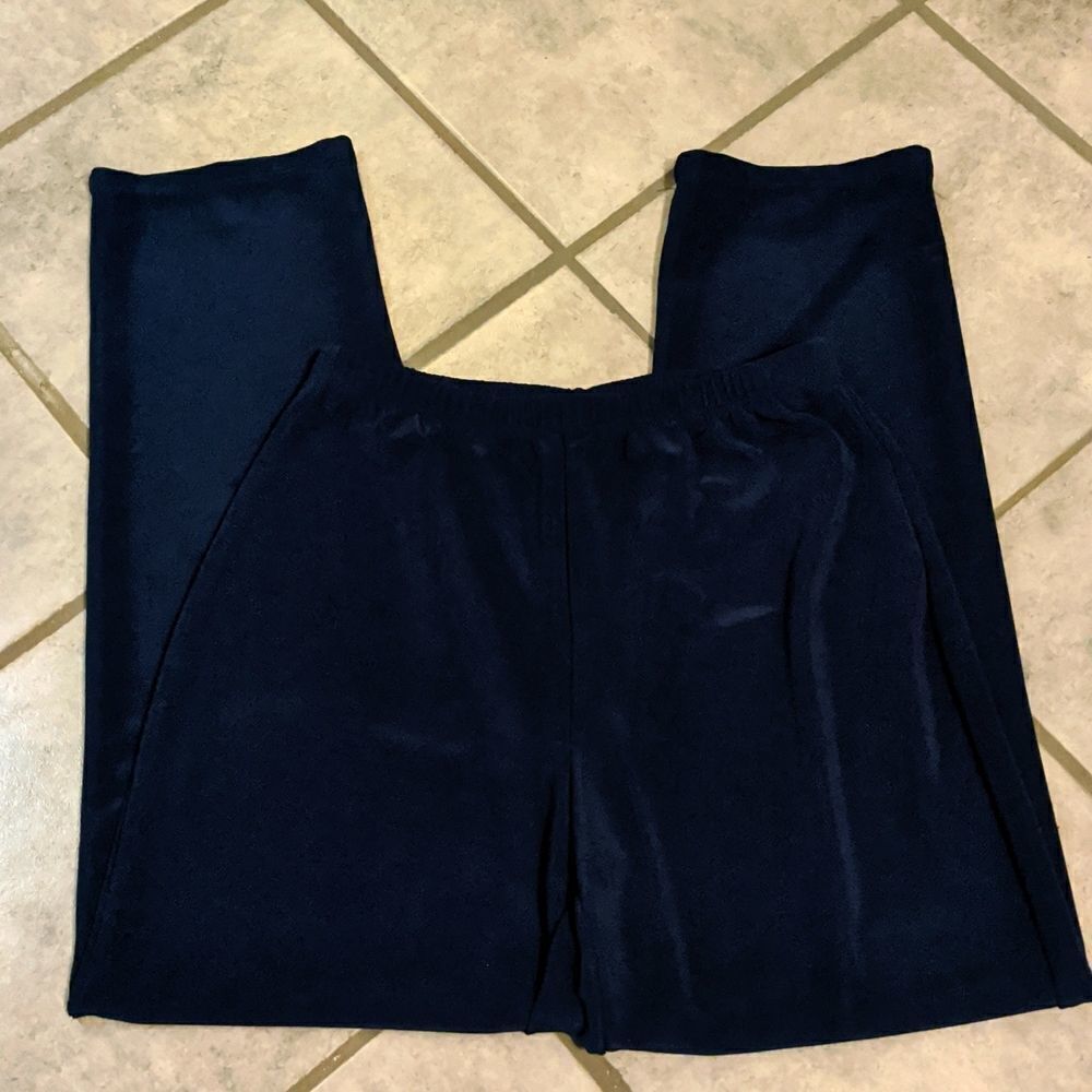 SMALL PETITE navy blue super soft stretch pants